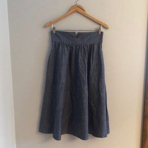 NWT CURATOR DENIM NEWSOM SKIRT